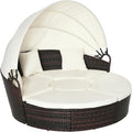Outsunny 4-Piece Round Convertible Daybed by Outsunny