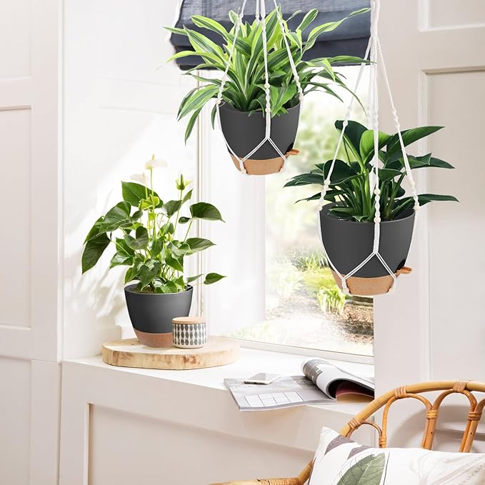 41.5 Inch Macrame Plant Hanger Indoor Outdoor - Image 6