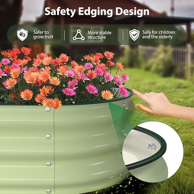 Raised Garden Bed Kit, Large Metal Raised Beds - Image 2