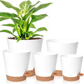 Planters for Indoor Plants 7/6.5/6/5.5/5 Inch, Self Watering Planters by Vanslogreen