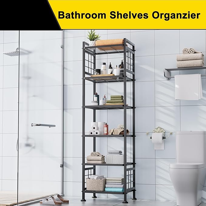 GIOTORENT 6-Wire Standing Storage Shelf - Image 3