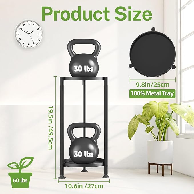 iDavosic.ly 2 Tier Plant Stand Indoor - Image 3