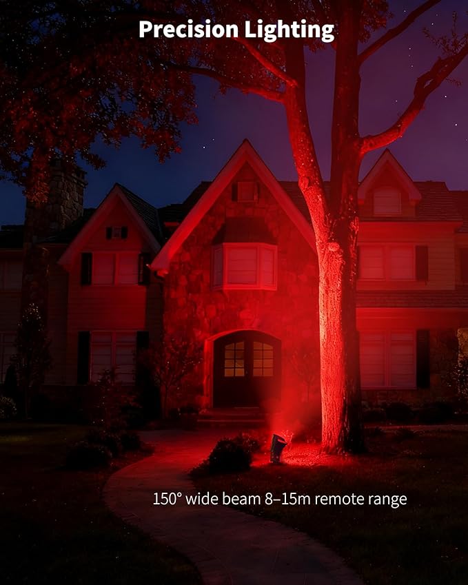 Ofuray Solar Spot Lights Outdoor, RGB Color Changing - Image 8