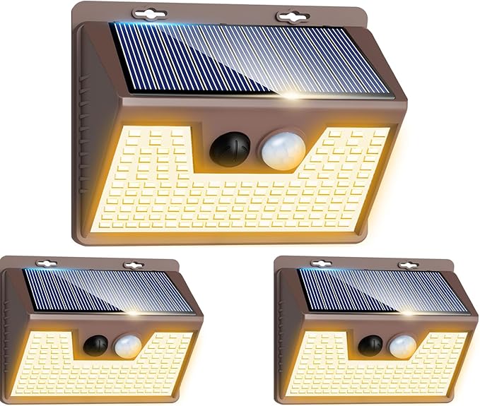 Peasur Solar Lights Outdoor Motion Sensor Waterproof, 3 Modes Security Wall by Peasur