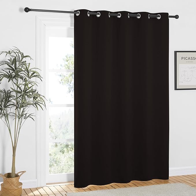 NICETOWN Toffee Brown Blackout Curtains 84 inch Length, Grommet Top Room - Image 8