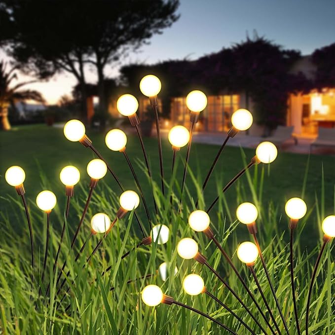 Solar Garden Lights Outdoor, 10 Pack 60LED Waterproof Solar Powered Lights - Image 7