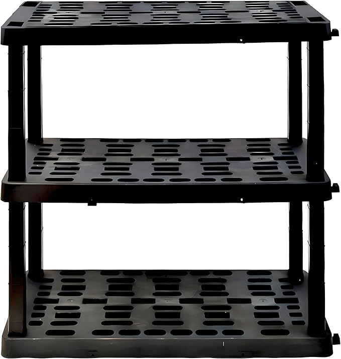 Oskar Heavy Duty Plastic Storage Shelves- by Koolatron
