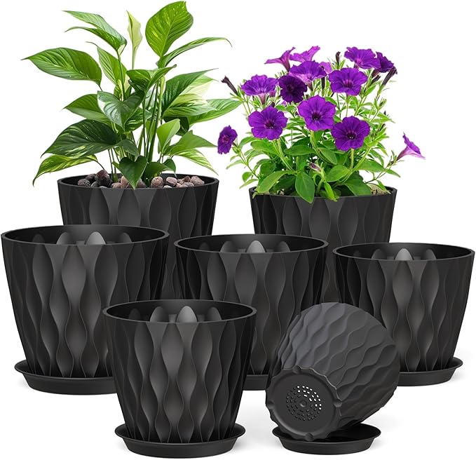 7/6.5/6/5.5/5/4.5/4 inch Plant Pots by Meowell