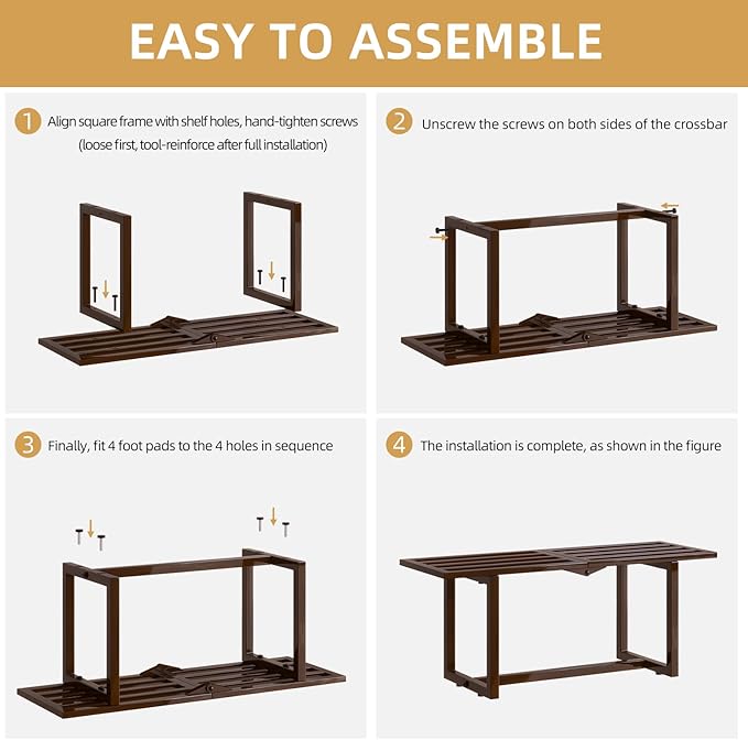 Modern Outdoor Plant Stand for Indoor Corner, Foldable Metal Plant Display - Image 9