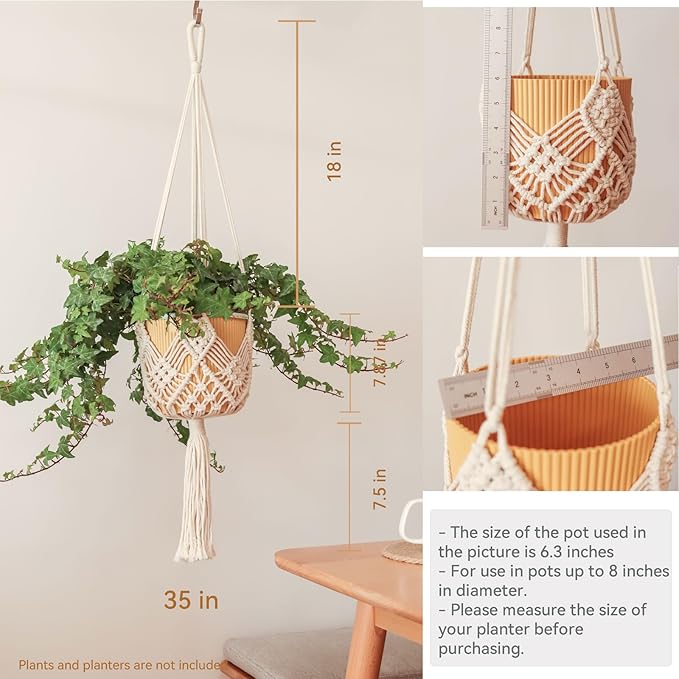 Hanging Planter with Patterns - Image 3