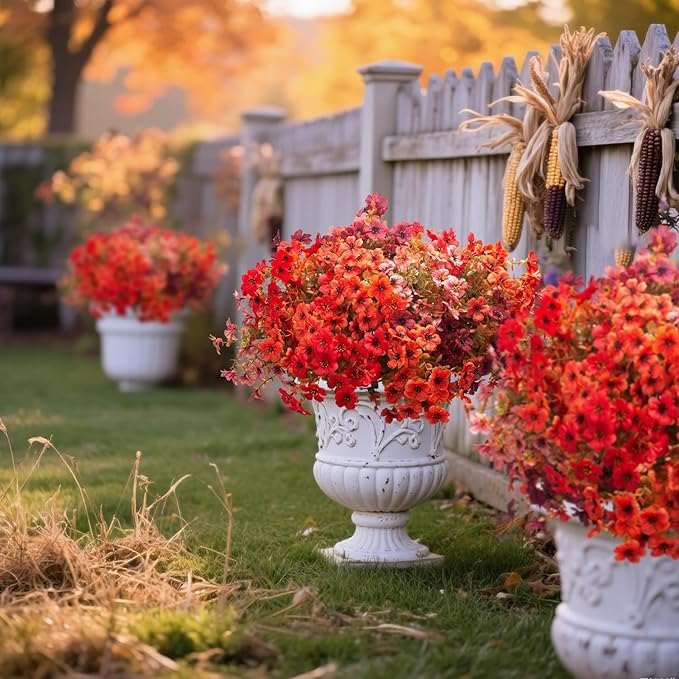 20 Bundles UV Resistant Artificial Fall Flowers - Image 6
