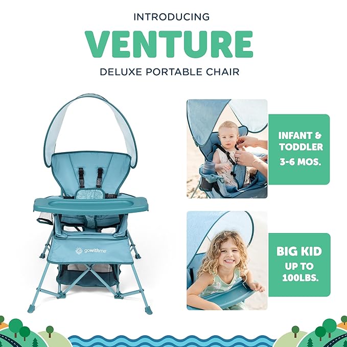 Baby Delight Go with Me Venture Portable Chair | Indoor and Outdoor | Sun - Image 2