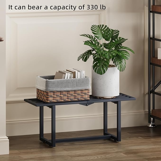 Modern Outdoor Plant Stand for Indoor Corner, Foldable Metal Plant Display - Image 2