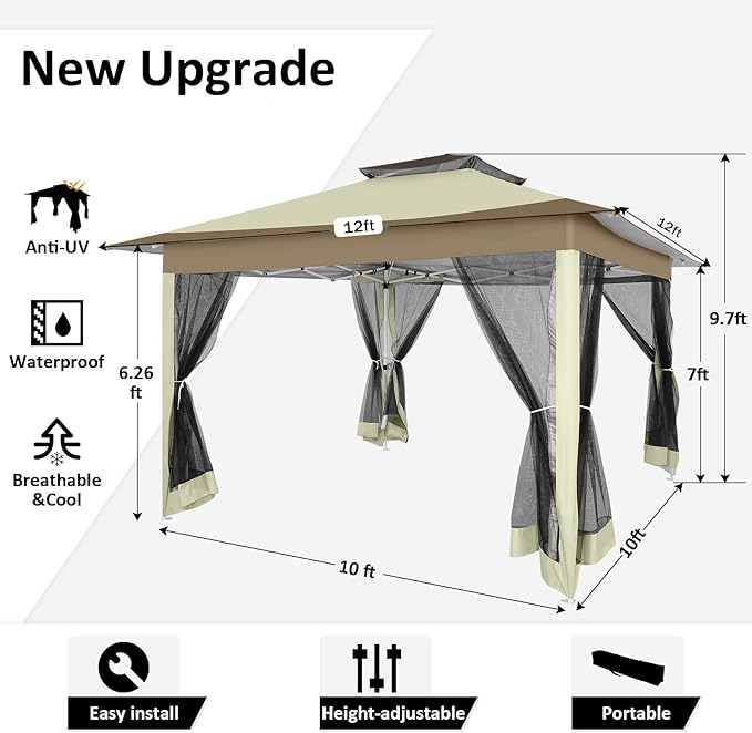 COBIZI 12x12 Pop Up Gazebo On Clearance - Image 3