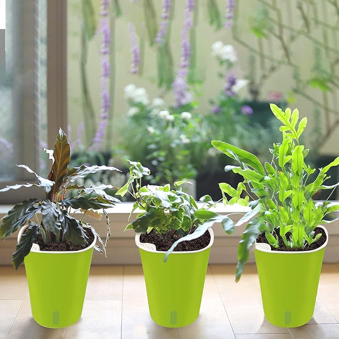 TCBWFY 9 Inch Self Watering Pots - Image 7