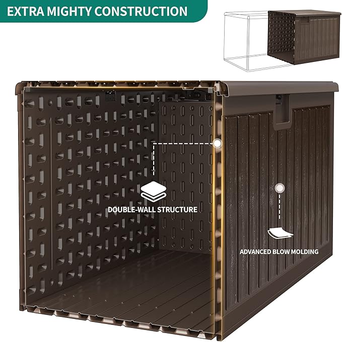 YITAHOME 90 Gallon Large Deck Box - Image 2