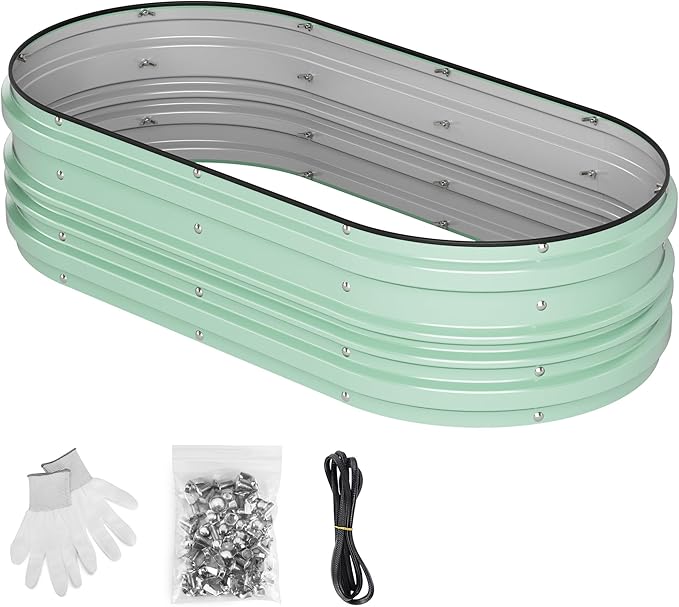 WORKPRO 4x2x1ft Galvanized Raised Garden Bed Set, Rust & Corrosion Protection - Image 7