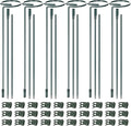 Mwellewm 6 Sets Plant Stakes 12/25/36 Inch Adjustable Plant Support Stakes Tall by Mwellewm
