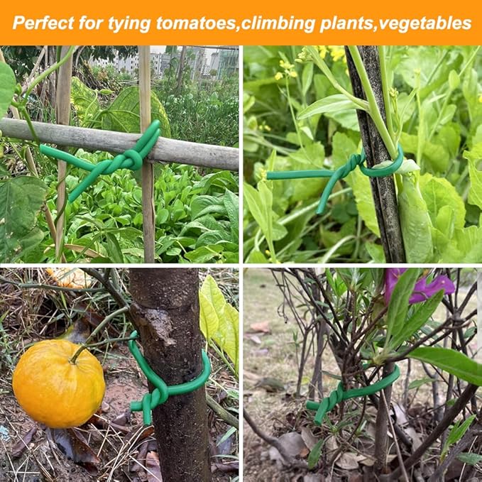 Tenn Well Green Plant Ties, 32 Feet 5mm Soft Garden Wire Ties - Image 5