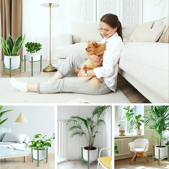 Aripark Plant Stand Indoor Adjustable, Metal Modern Small Plant Stands - Image 6