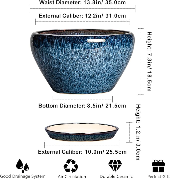 Ceramic Plant Pots 13 Inch - Image 2