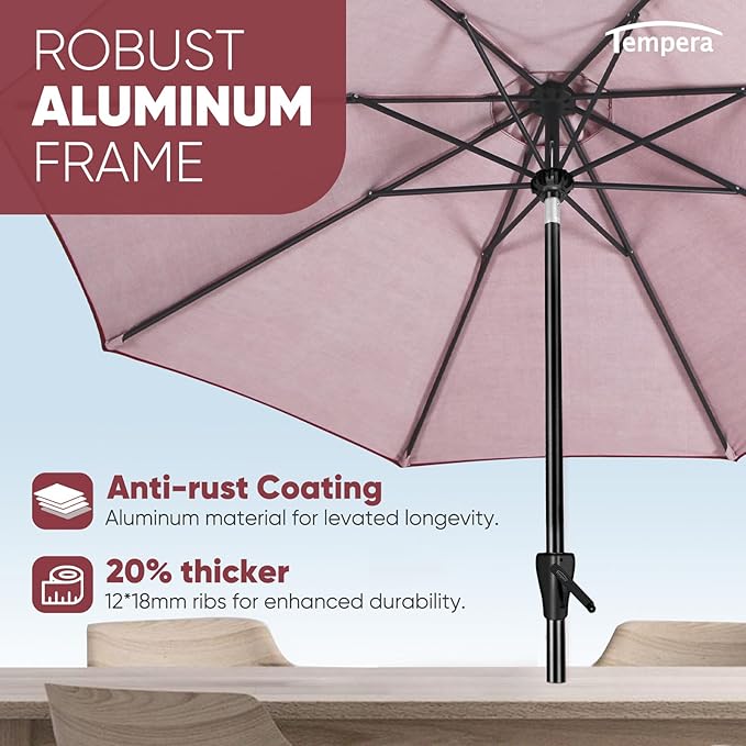 Tempera Patio Market Outdoor Table Umbrella - Image 5