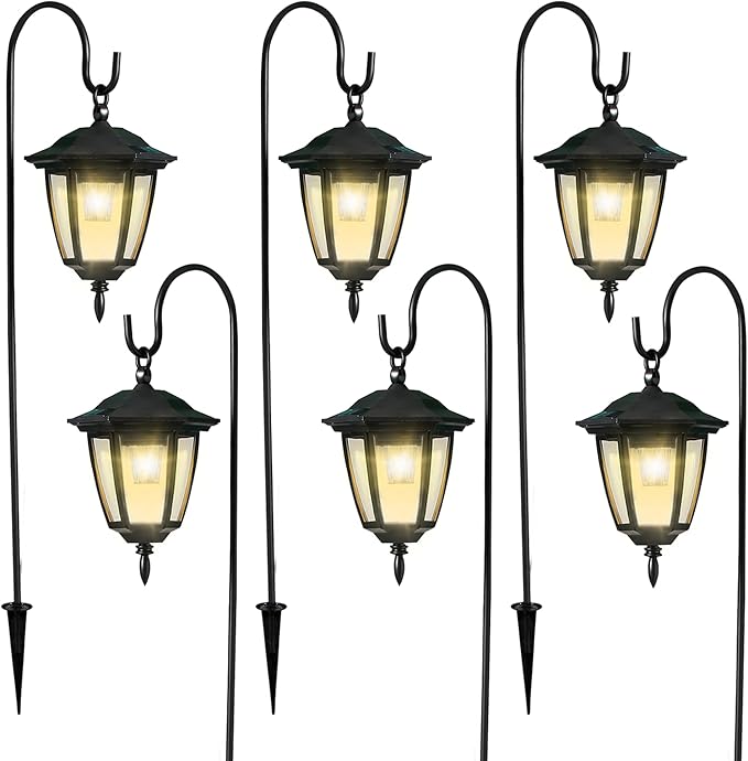 Dynaming 6 Pack Solar Hanging Lights Outdoor, Solar Powered Garden Decorative by Dynaming