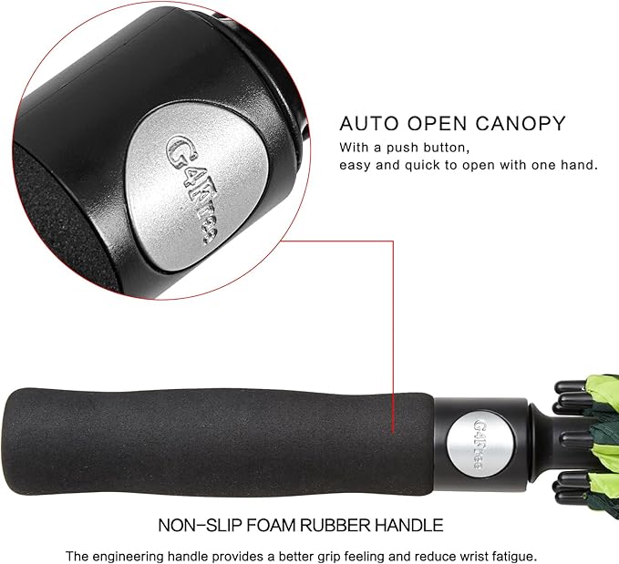 G4Free 47/54/62/68/72 Inch Automatic Open Golf Umbrella Oversize Extra Large - Image 4