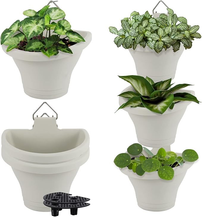 MADHOLLY 6Pcs Vertical Hanging Planters by MADHOLLY
