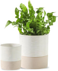 Nihow Self Watering Plant Pot for Indoor Plants: 4.5+6 Inch Ceramic Planter by Nihow