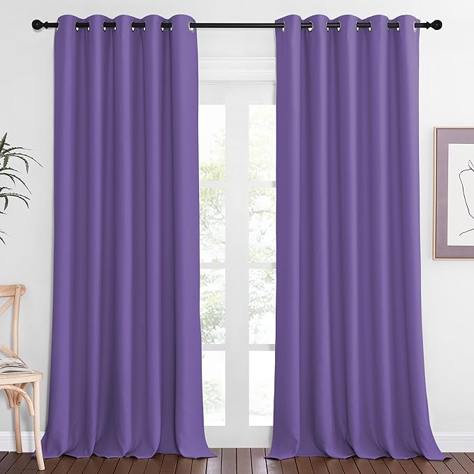 NICETOWN Sliding Door Window Treatment Blackout Patio Door Curtain Panels by NICETOWN