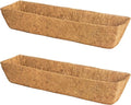2 Pack 30 Inch Trough Coconut Liners by KarlliuHOMEGARDEN