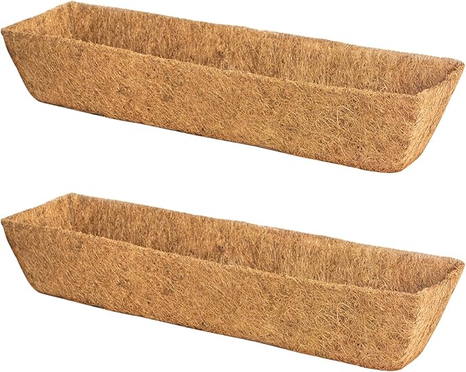 2 Pack 30 Inch Trough Coconut Liners by KarlliuHOMEGARDEN