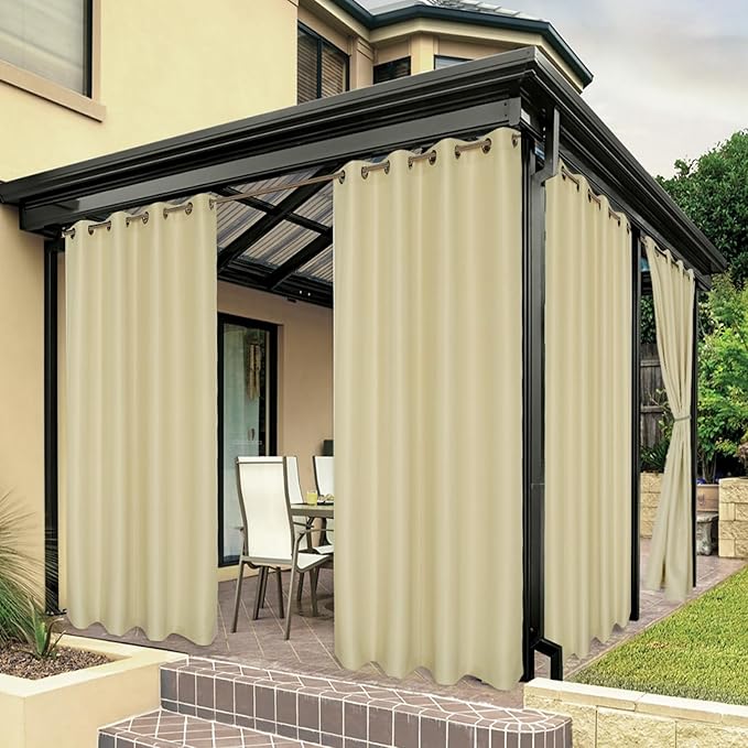BONZER Waterproof Outdoor Curtains by Bonzer