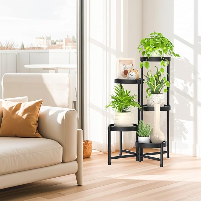 iDavosic.ly 5 Tier Folding Plant Stand Indoor Outdoor - Image 7