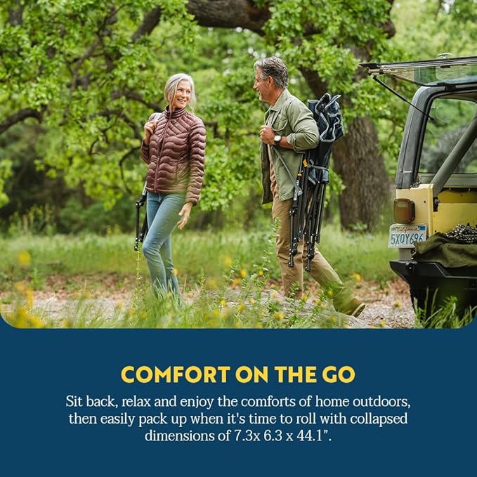 GCI Outdoor Comfort Pro Rocker Camping Chair | Portable Folding Rocking Chair - Image 6