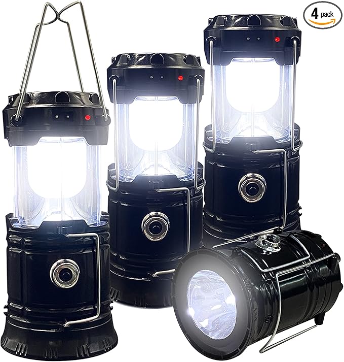 Collapsible Portable LED Camping Lantern XTAUTO Lightweight Waterproof Solar by XTAUTO