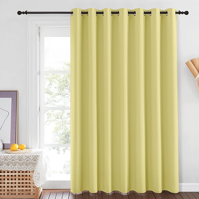 NICETOWN Blackout Sliding Glass Door Curtain 84 inches Long, Grommet Thermal - Image 2