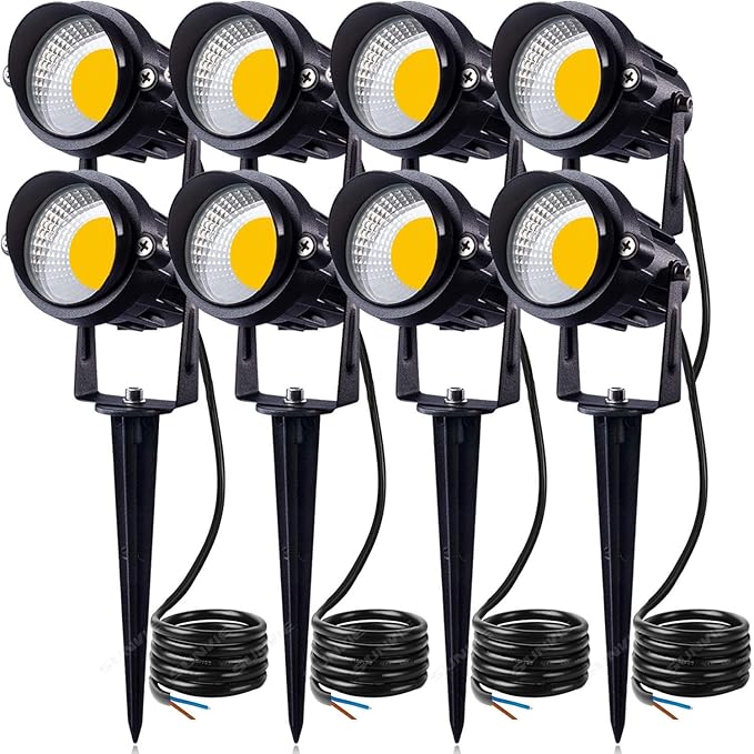 SUNVIE 12W LED Landscape Lights Low Voltage Waterproof Garden Pathway Lights by SUNVIE