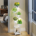 Plant Stand Indoor with Grow Light, 6-Tiered Tall Plant Stand Indoor, Metal by Homsorout