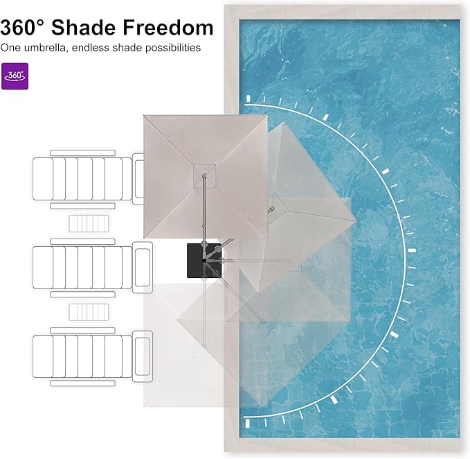 PURPLE LEAF 10 FT Outdoor Umbrella - Image 5