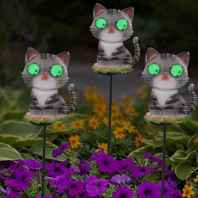 Cat Solar Garden Stakes 39.3inch - Image 8