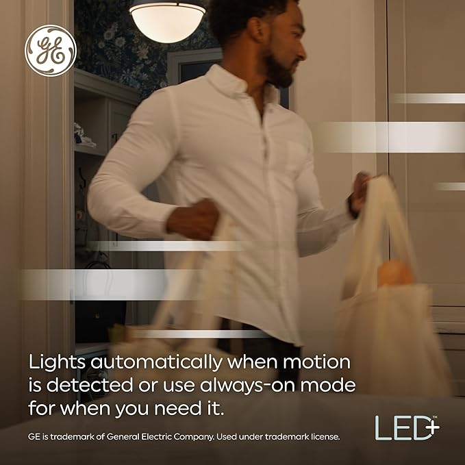 GE LED+ Motion Sensor LED Light Bulbs, Outdoor Security Lights - Image 3
