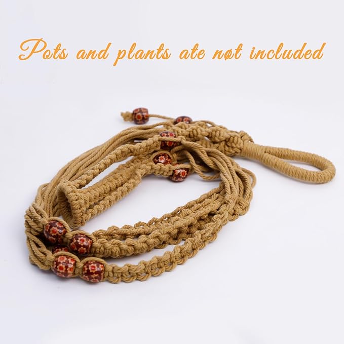 35 Inch Macrame Plant Hanger, Large - Image 9