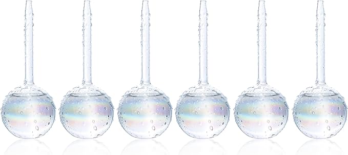 Clear Plant Watering Globes Set of 6 by MissionGallery