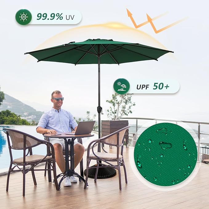 Abba Patio 9FT Lyon Outdoor Patio Umbrella Outdoor Table Umbrella - Image 5