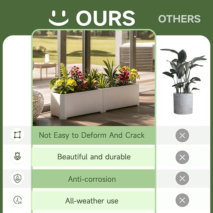 Steel Planter Box-32"x15"x15"-Rectangular Planters - Image 7