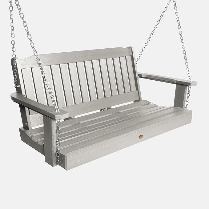 Highwood Lehigh Porch Swing, 4 Feet, Harbor Gray by highwood