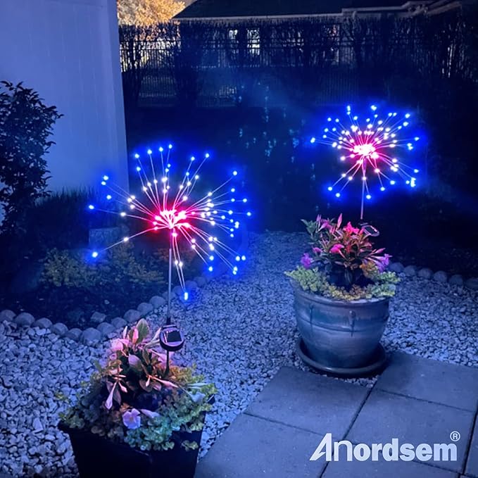 Anordsem Solar Garden Lights Outdoor: Bendable Copper Wire - Image 6
