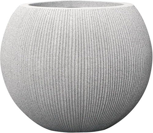11.8" H X 14.5" D Round Plastic Planter by UPPERSTONELIVING